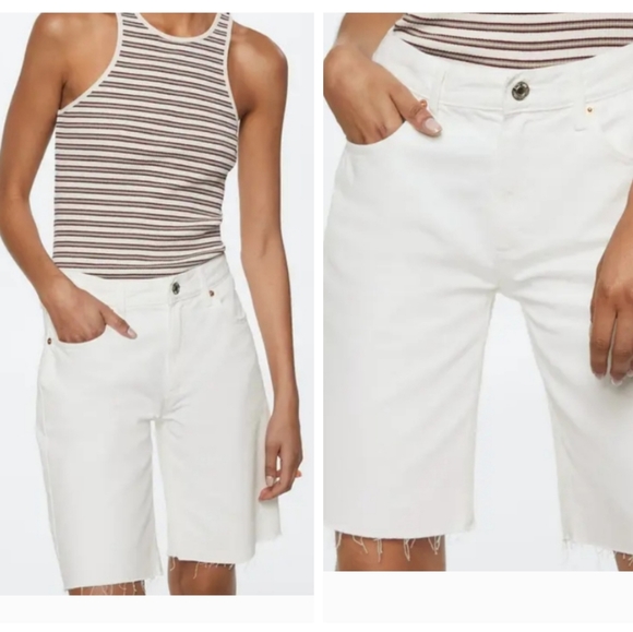 New MANGO Bermuda Shorts Size 4 - Picture 1 of 9